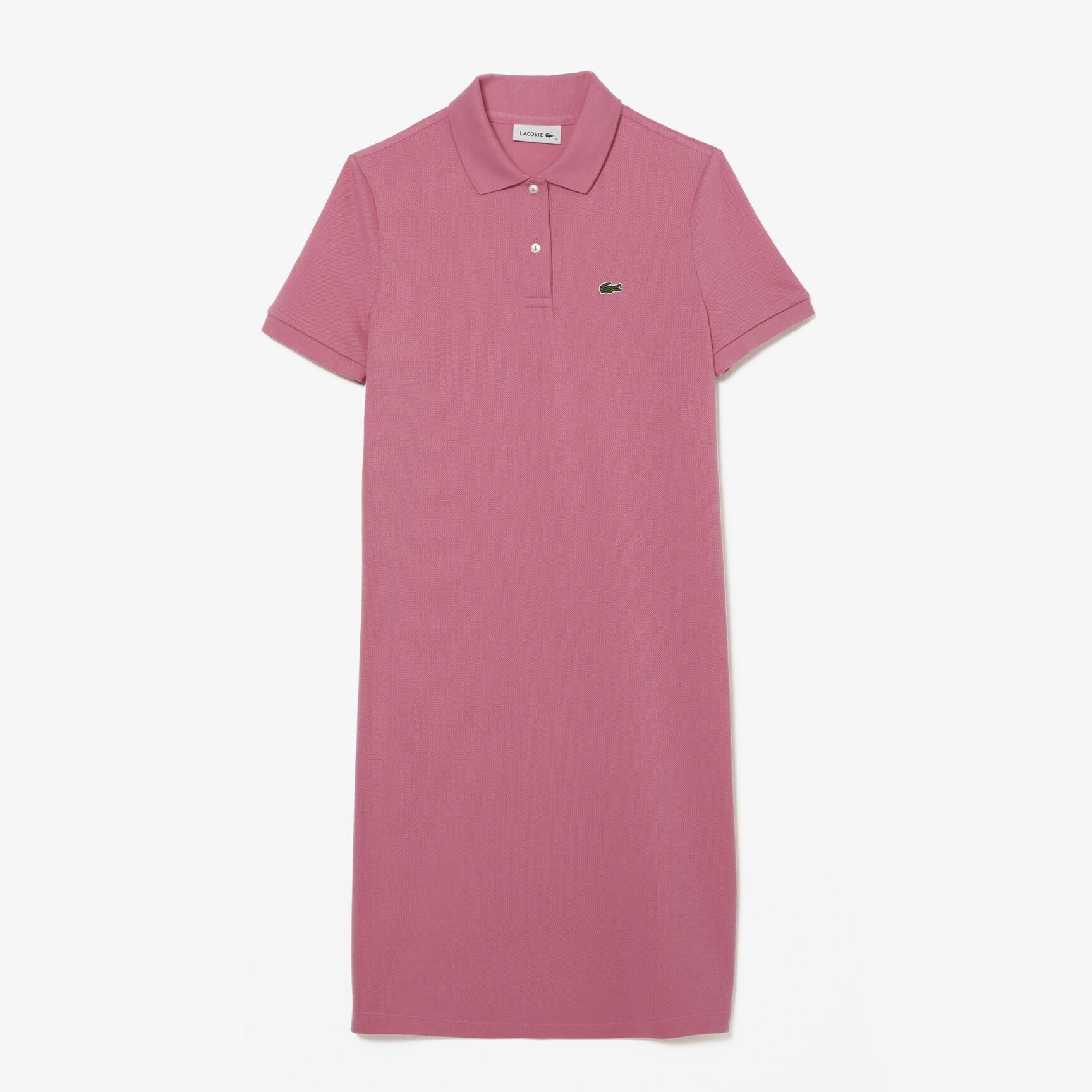 فستان بولو نسيج بيكيه للنساء