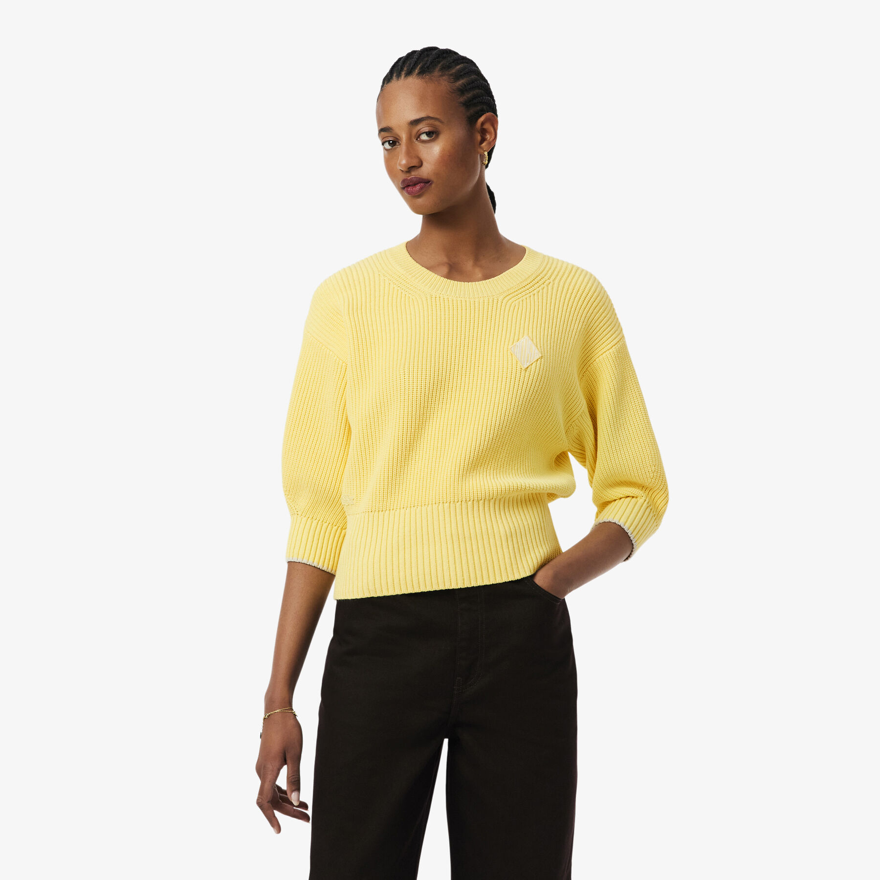 Cotton Crew Neck Sweater lacoste cotton crew neck sweater