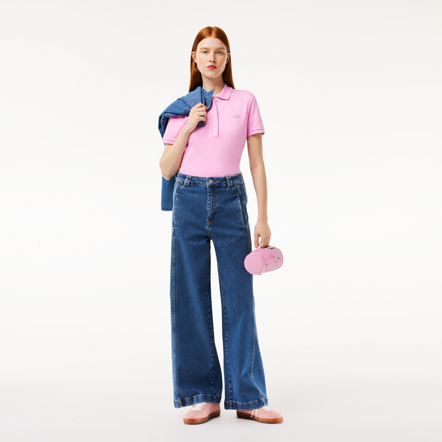 L.12.D Slim Fit Stretch Petit Pique Polo Shirt