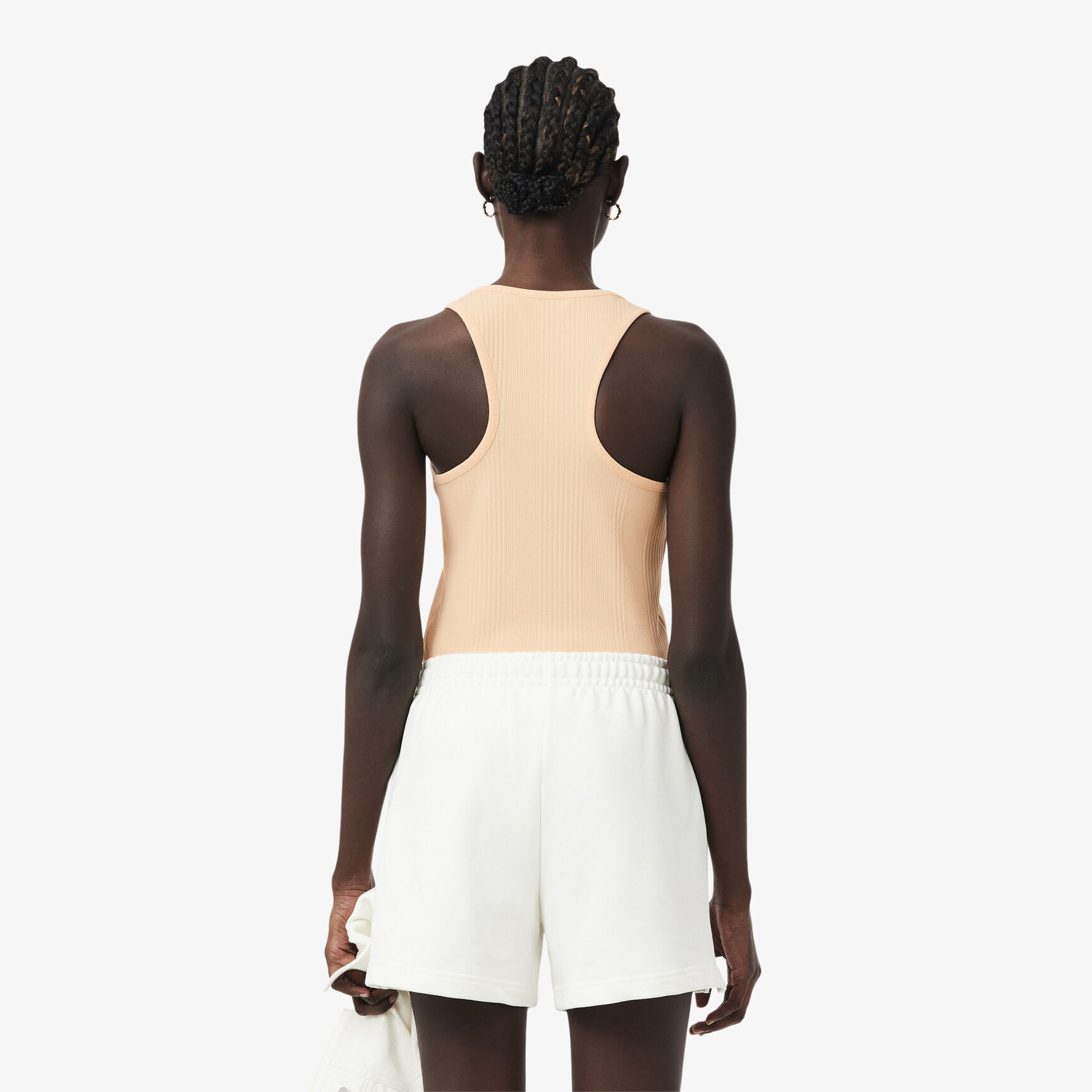 قميص داخلي قطني مضلع بقصة ضيقة قميص داخلي قطني مضلع بقصة ضيقة