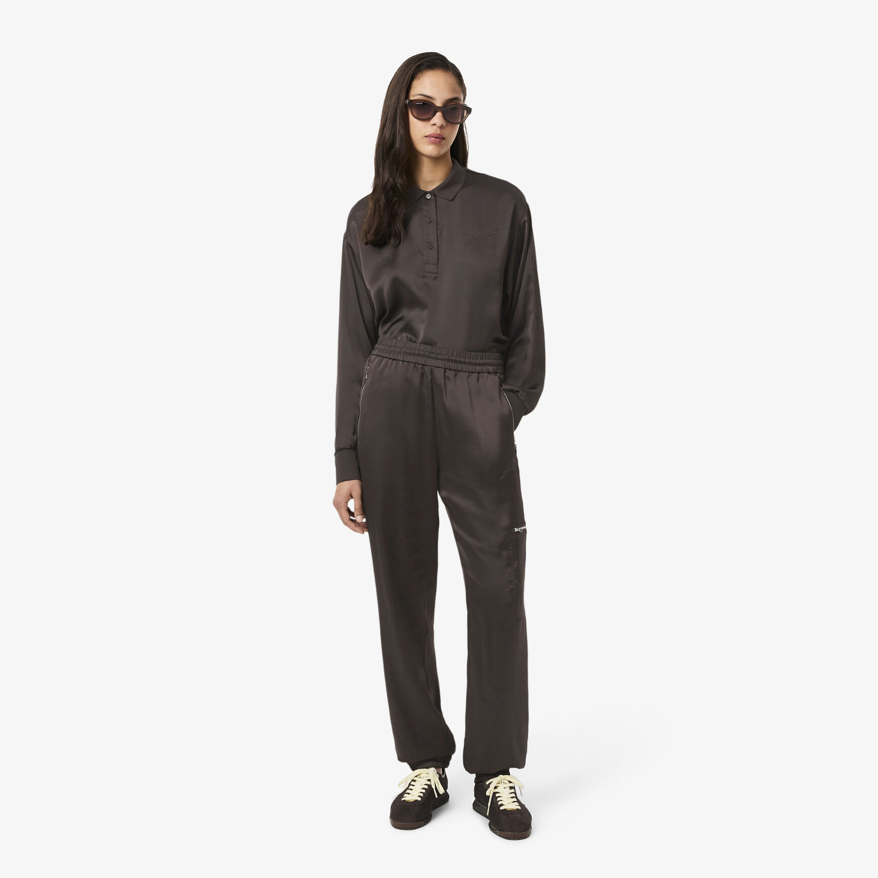 Oversized Satin Sweatpants