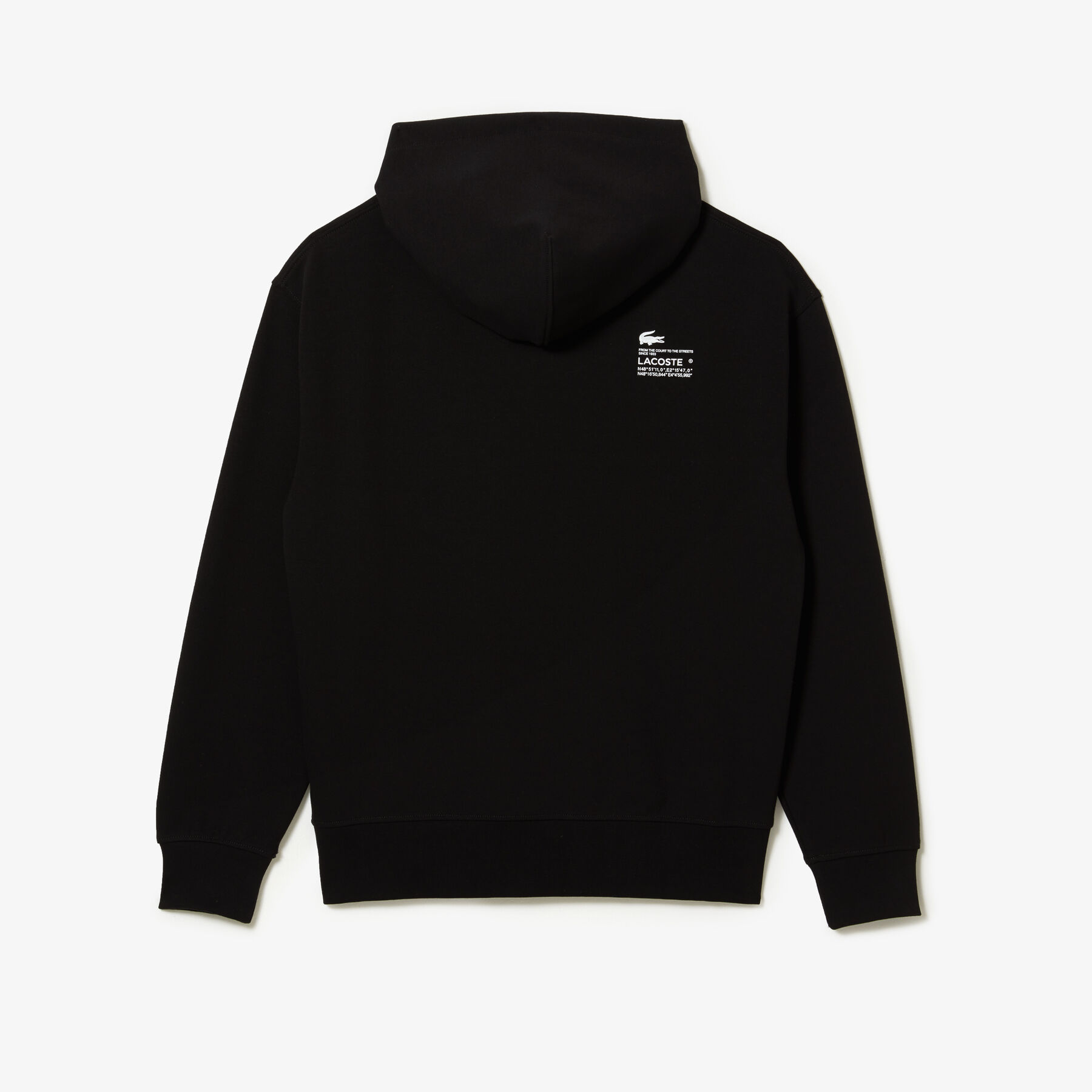 men s lacoste loose fit hooded sweatshirt