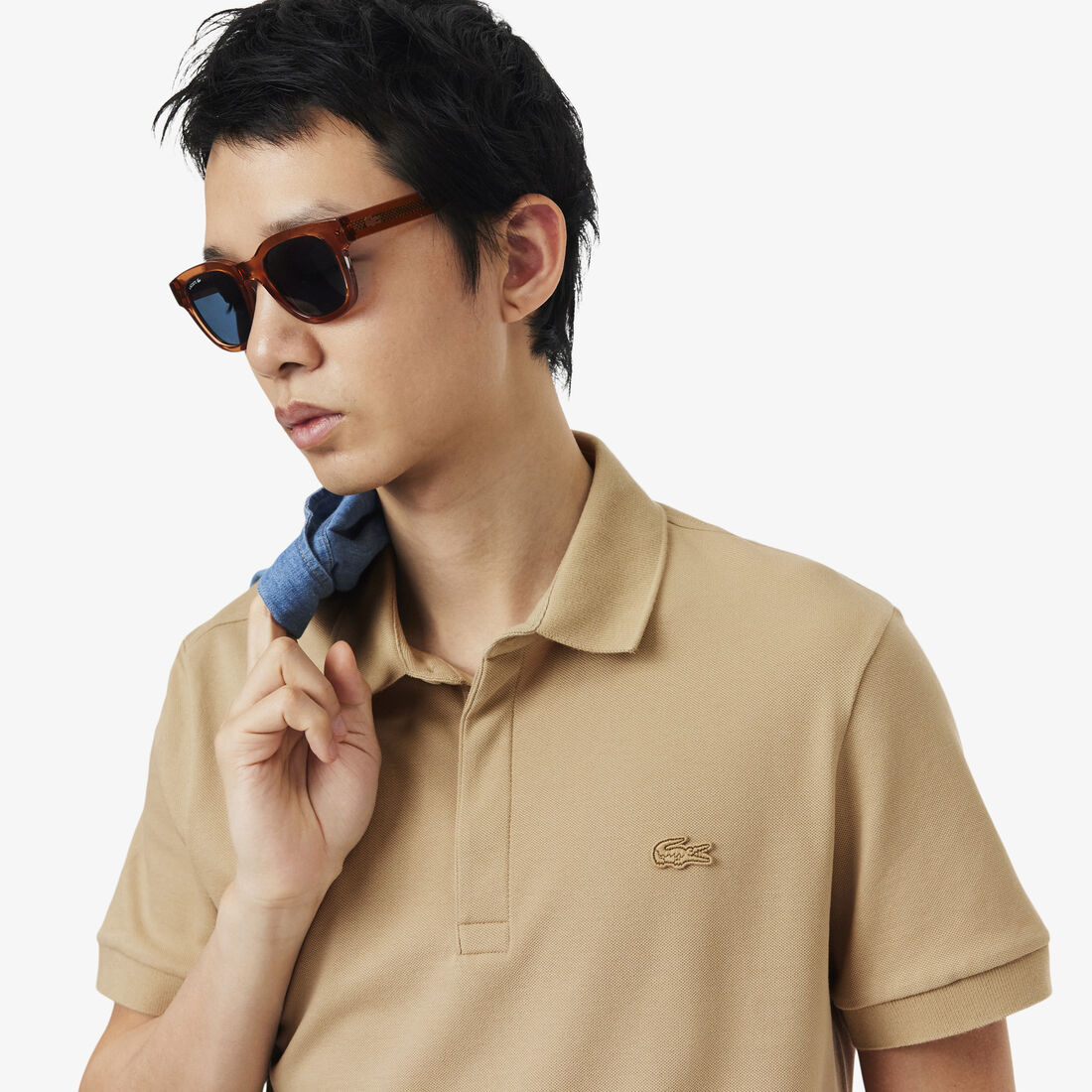lacoste regular fit paris stretch pique polo shirt