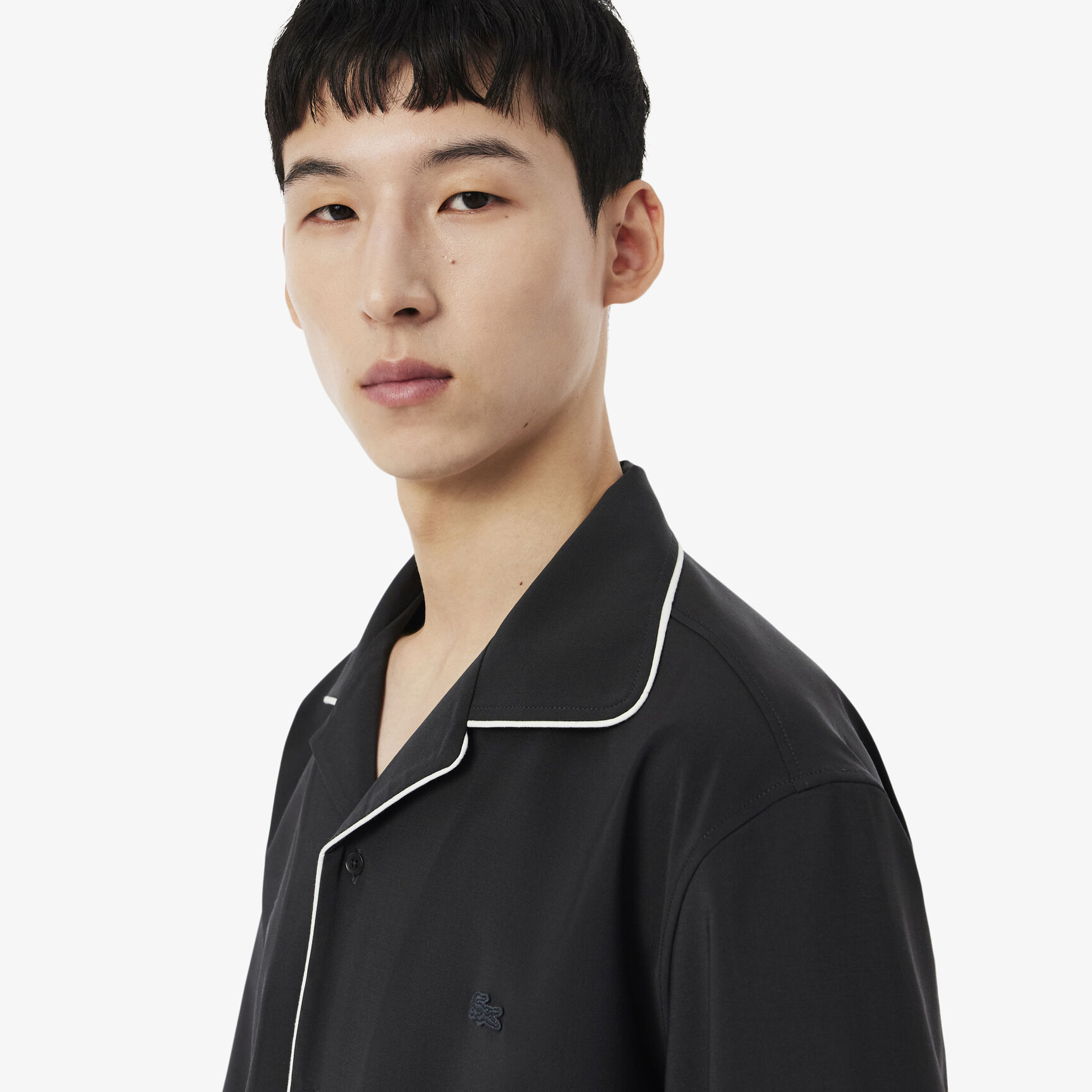 Relaxed Fit Short Sleeved Wool Shirt Relaxed Fit Short Sleeved Wool Shirt