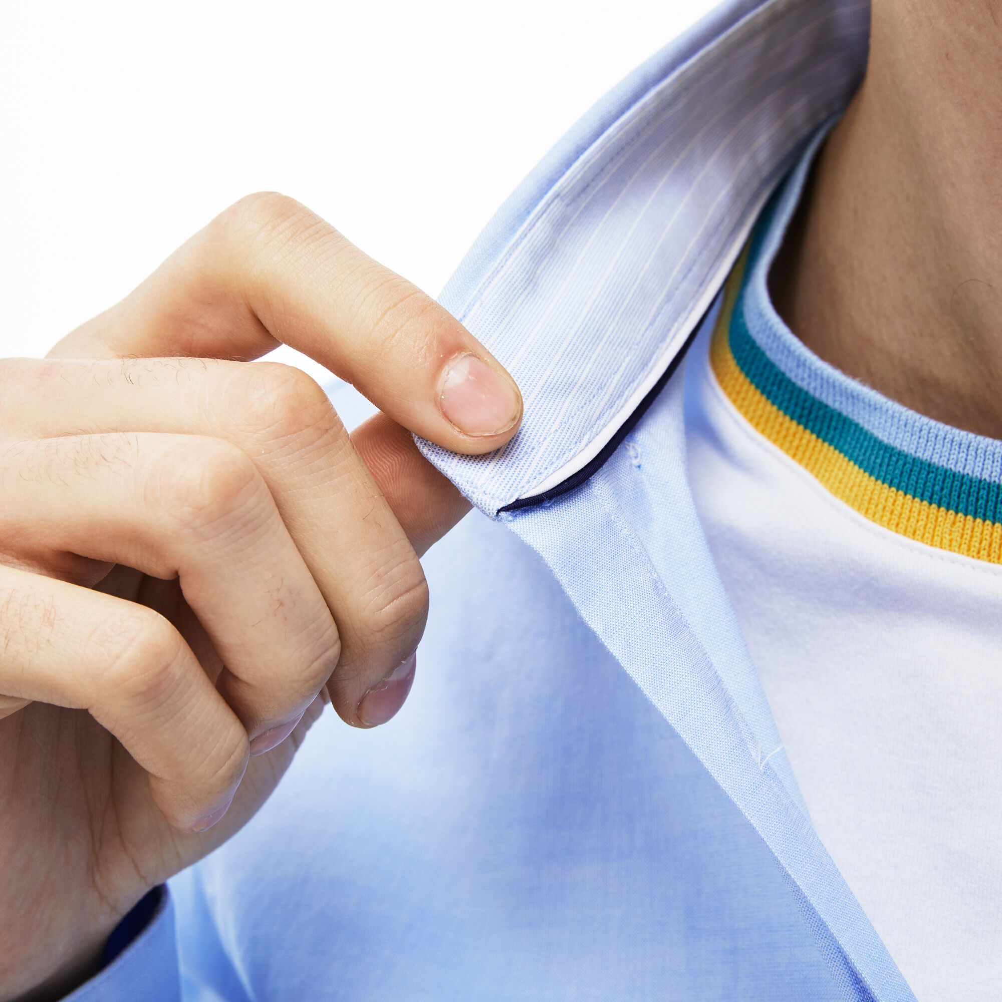 Men's Slim Fit Stretch Cotton Pinpoint Shirt