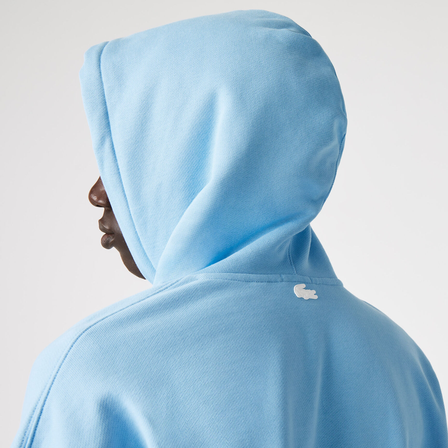 Unisex Lacoste L!VE L Badge Hooded Loose Fit Sweatshirt Unisex Lacoste L!VE L Badge Hooded Loose Fit Sweatshirt