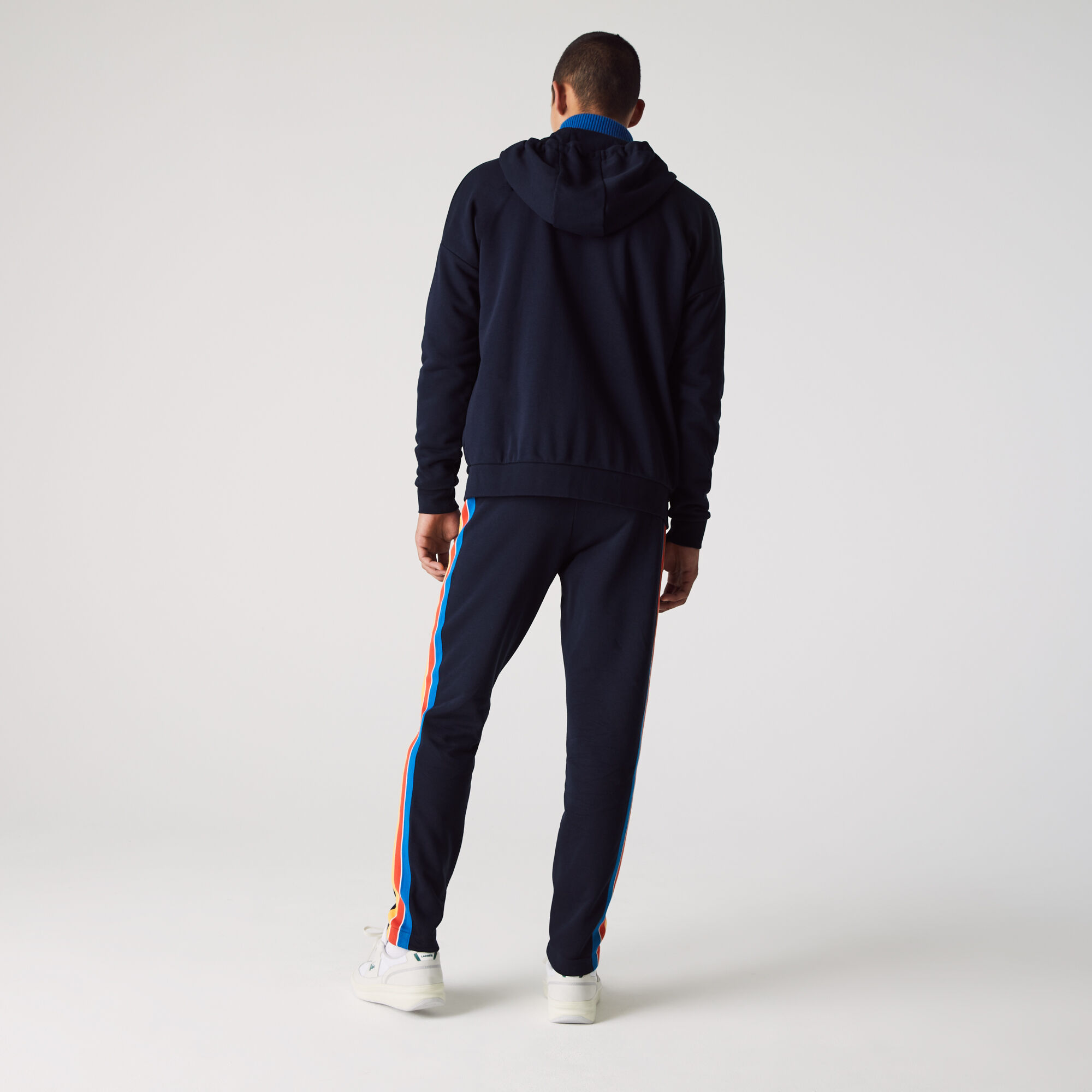 Jogging lacoste bande best sale