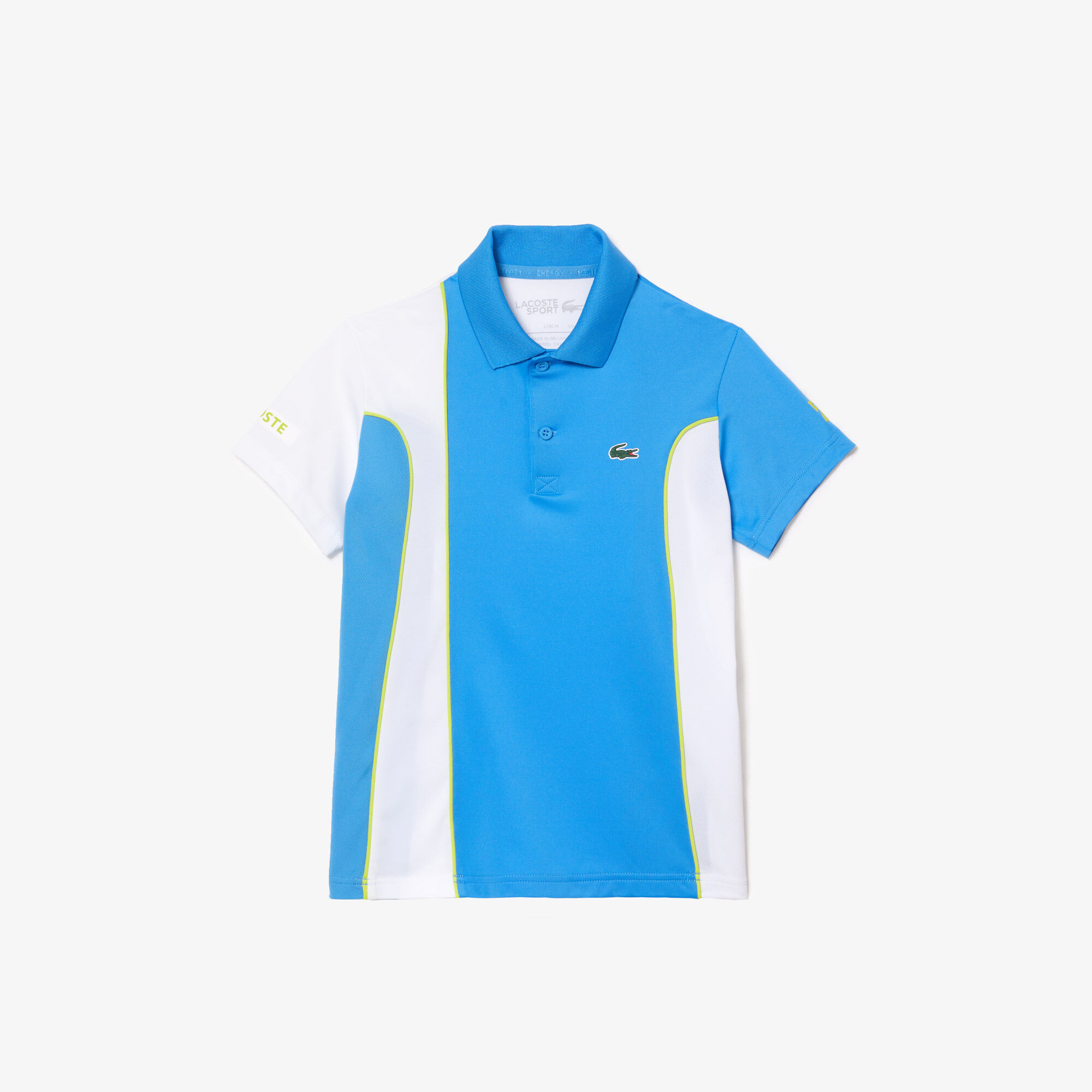 Polo lacoste djokovic blanc discount