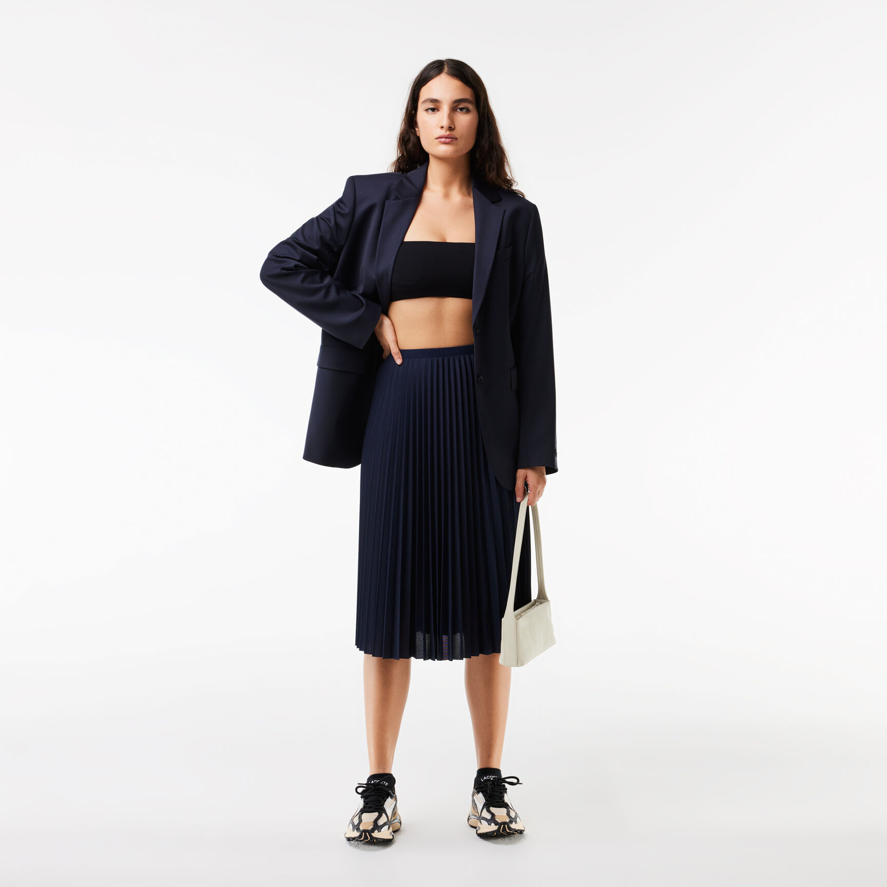 تنورة نسائية بطيات بخصر مطاطي تنورة نسائية بطيات بخصر مطاطي