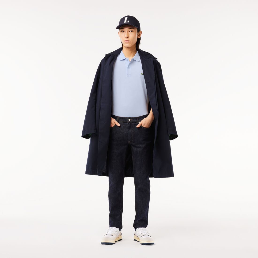 تيشيرت بولو لاكوست قطن عضوي مطاطي بقصة عادية للرجال تيشيرت بولو لاكوست قطن عضوي مطاطي بقصة عادية للرجال