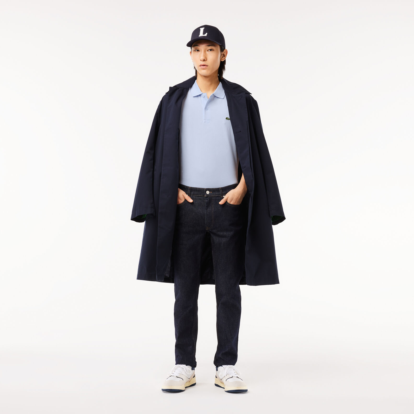 تيشيرت بولو لاكوست قطن عضوي مطاطي بقصة عادية للرجال تيشيرت بولو لاكوست قطن عضوي مطاطي بقصة عادية للرجال