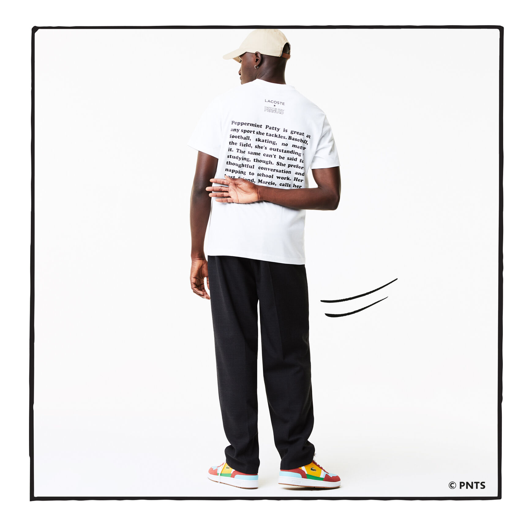 Men&rsquo;s Lacoste x Peanuts Crew Neck Organic Cotton T-shirt