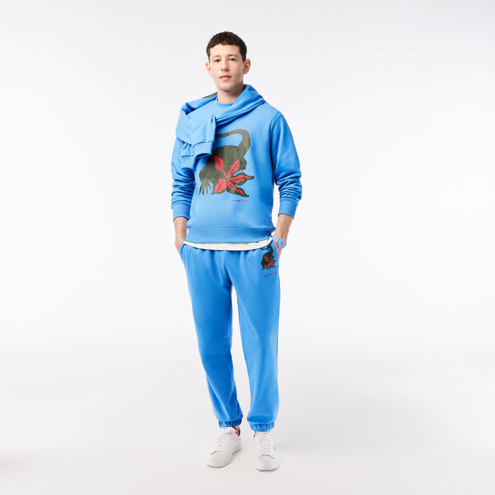 Men’s Lacoste x Netflix Organic Cotton Print Sweatshirt Men’s Lacoste x Netflix Organic Cotton Print Sweatshirt