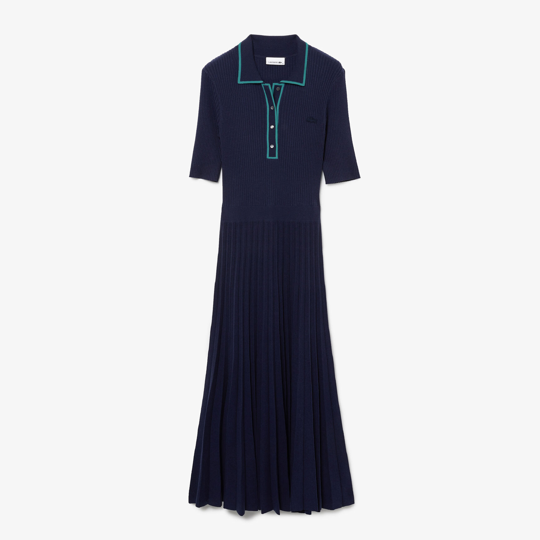 Women’s Pleated Knit Polo Dress Women’s Pleated Knit Polo Dress