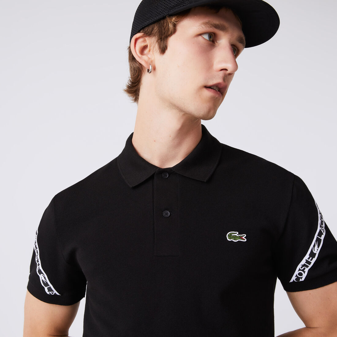 Men's Lacoste Regular Fit Stretch Mini Piqué Polo Shirt Men's Lacoste Regular Fit Stretch Mini Piqué Polo Shirt