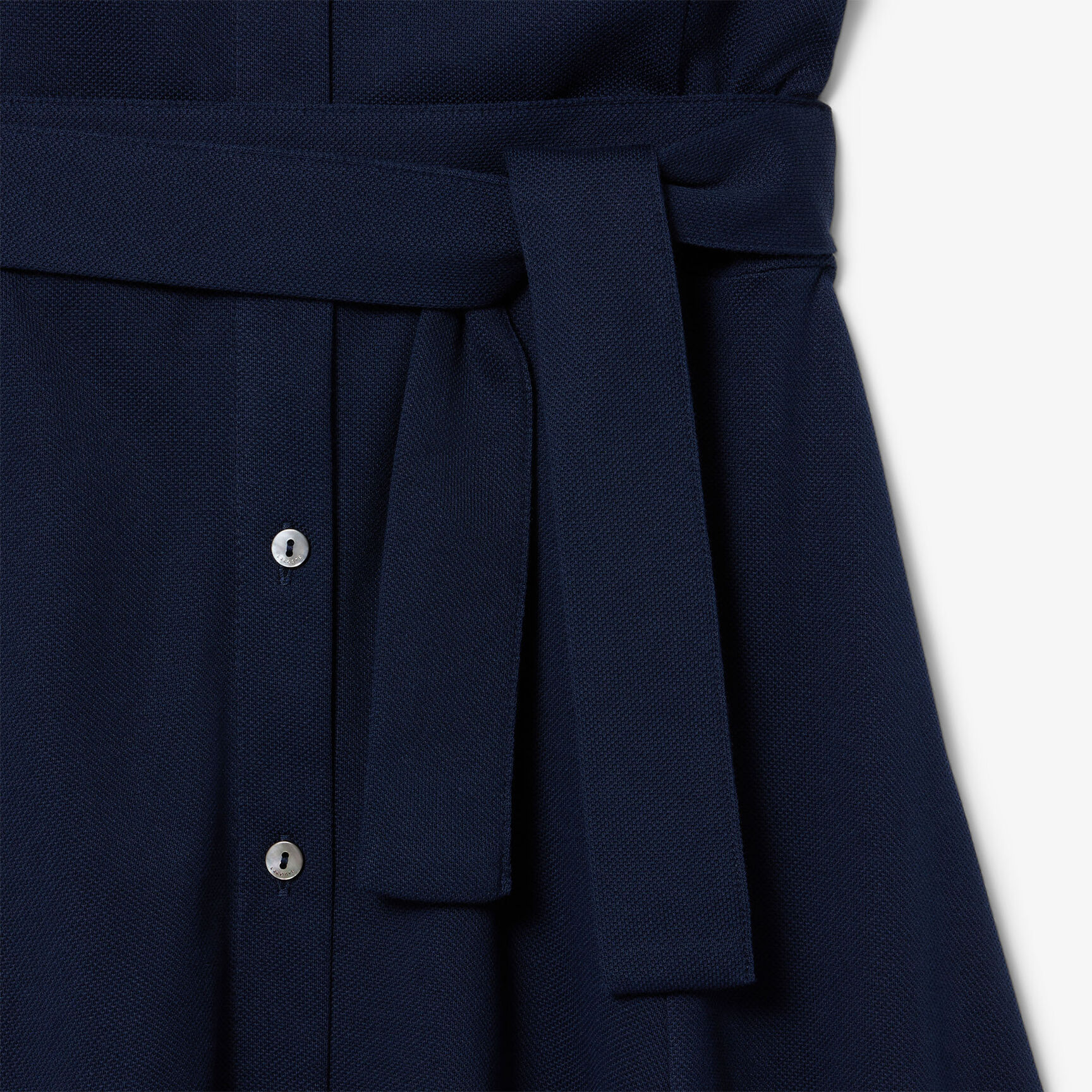 Flared Petit Pique Polo Dress