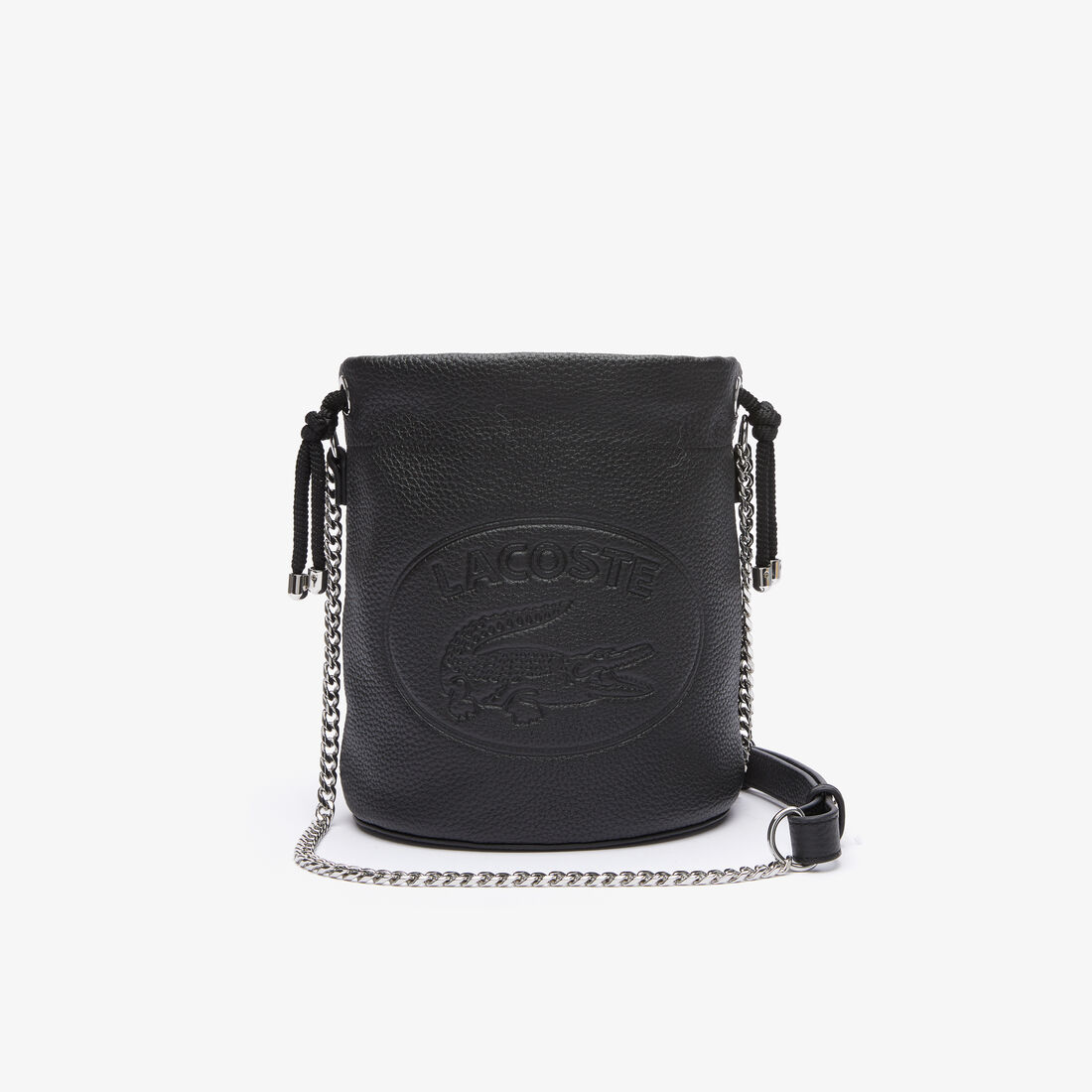 Women&rsquo;s Croco Crew Grained Leather Bucket Bag