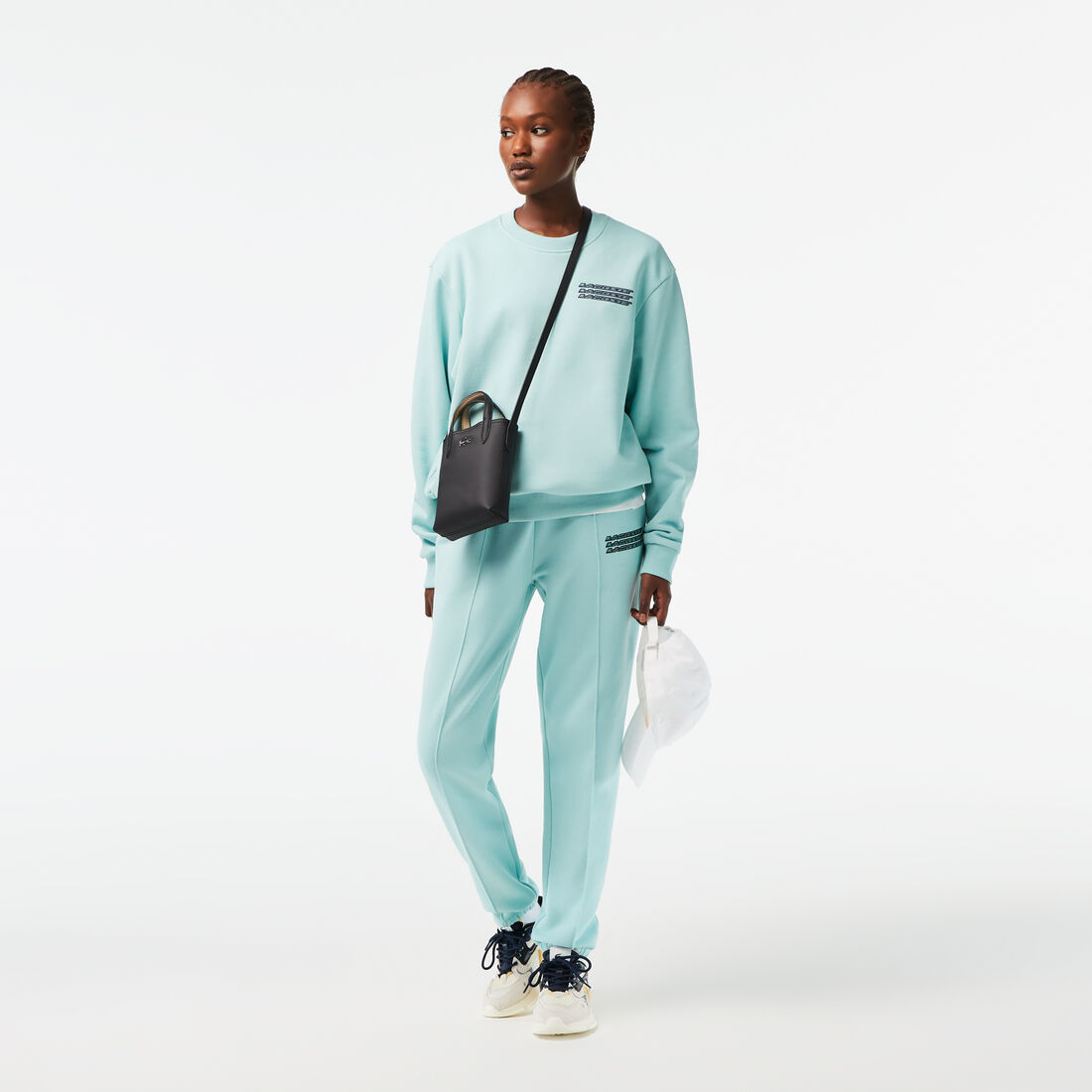 Women’s Lacoste Unbrushed Fleece Printed Sweatshirt Women’s Lacoste Unbrushed Fleece Printed Sweatshirt