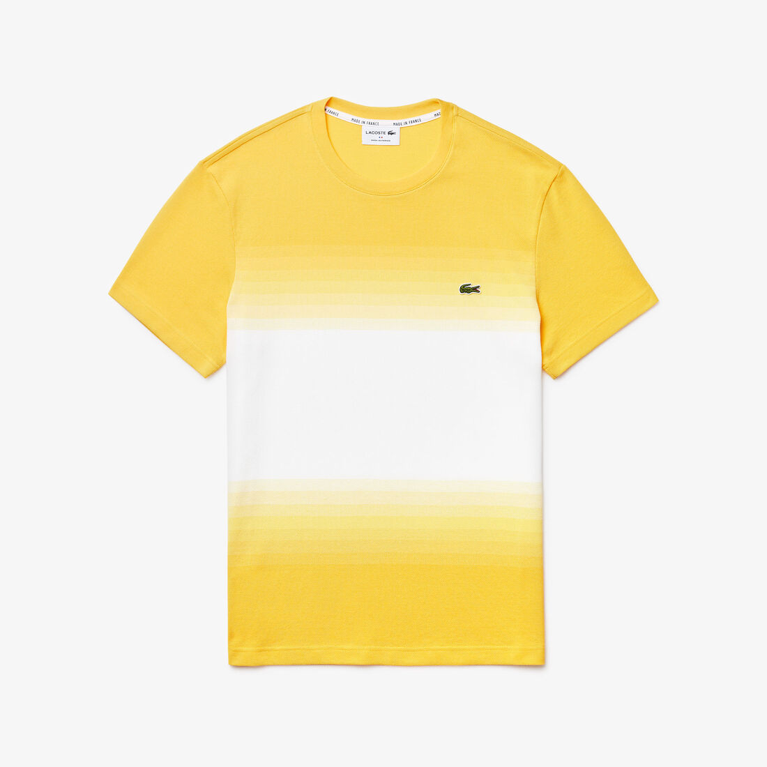 Men's Made in France Cotton Piqué Cotton Crew Neck T-shirt Men's Made in France Cotton Piqué Cotton Crew Neck T-shirt