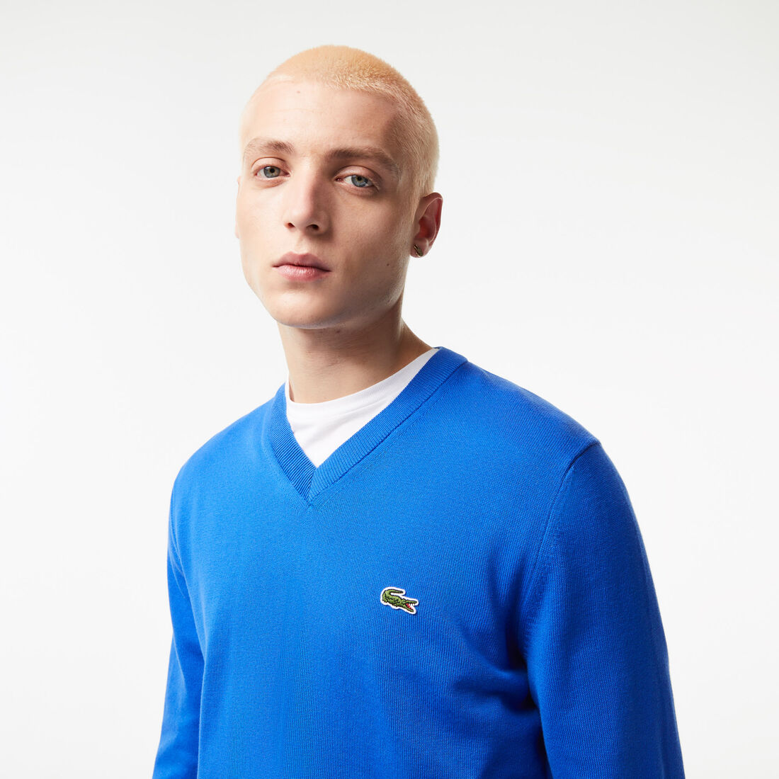 Monochrome Cotton V-neck Sweater Monochrome Cotton V-neck Sweater