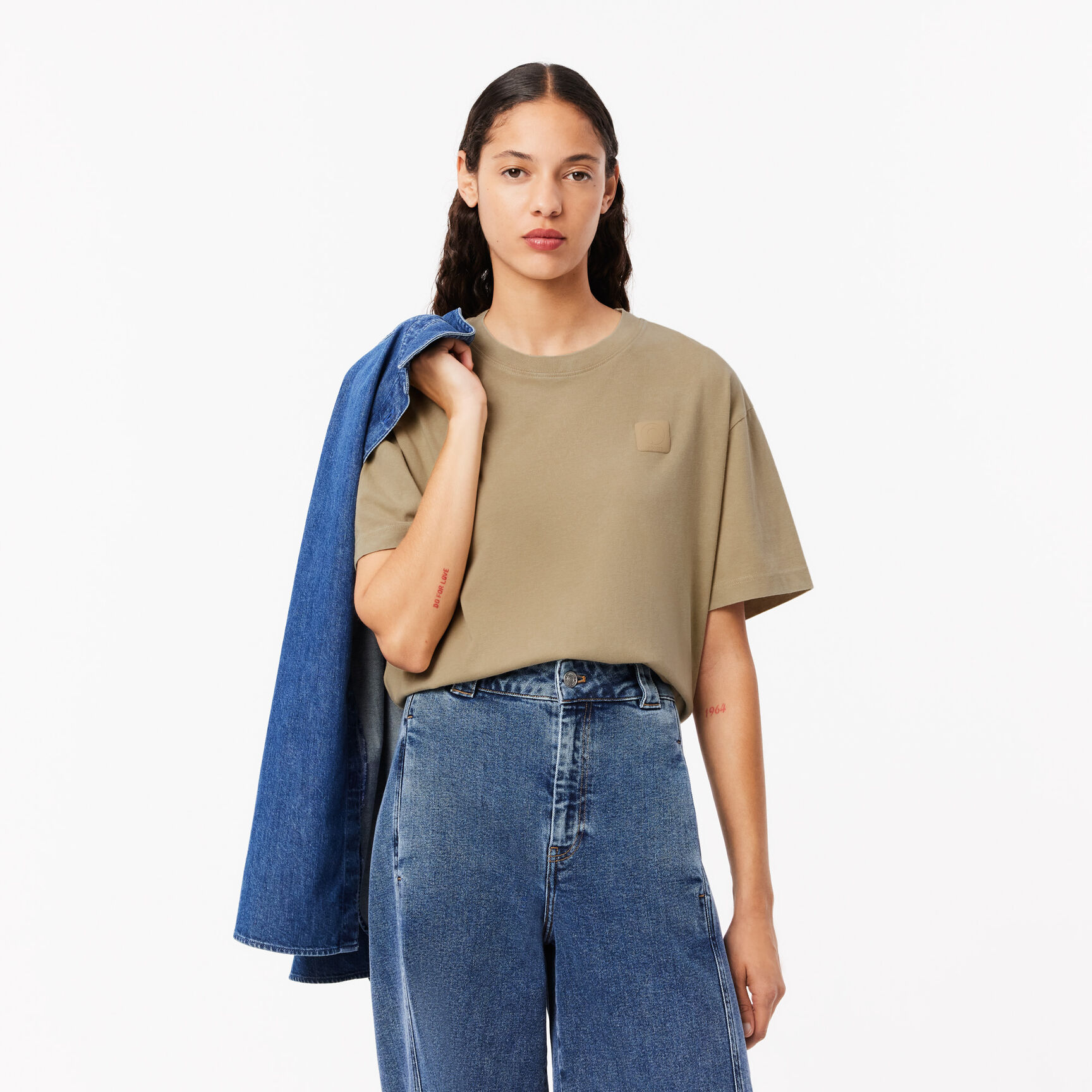 Oversized Wash Effect Badge T-shirt Oversized Wash Effect Badge T-shirt