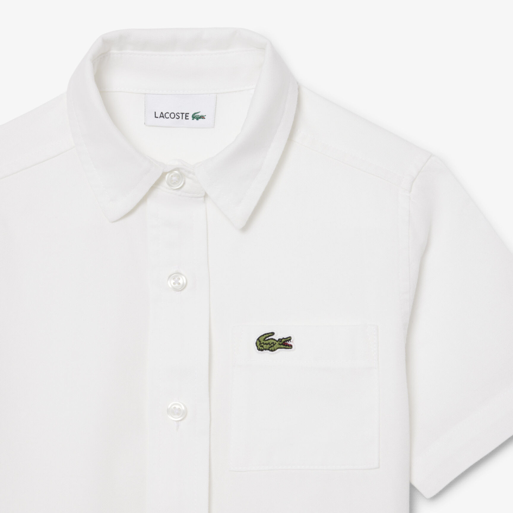 Poplin Pleat Skirt Shirt Dress