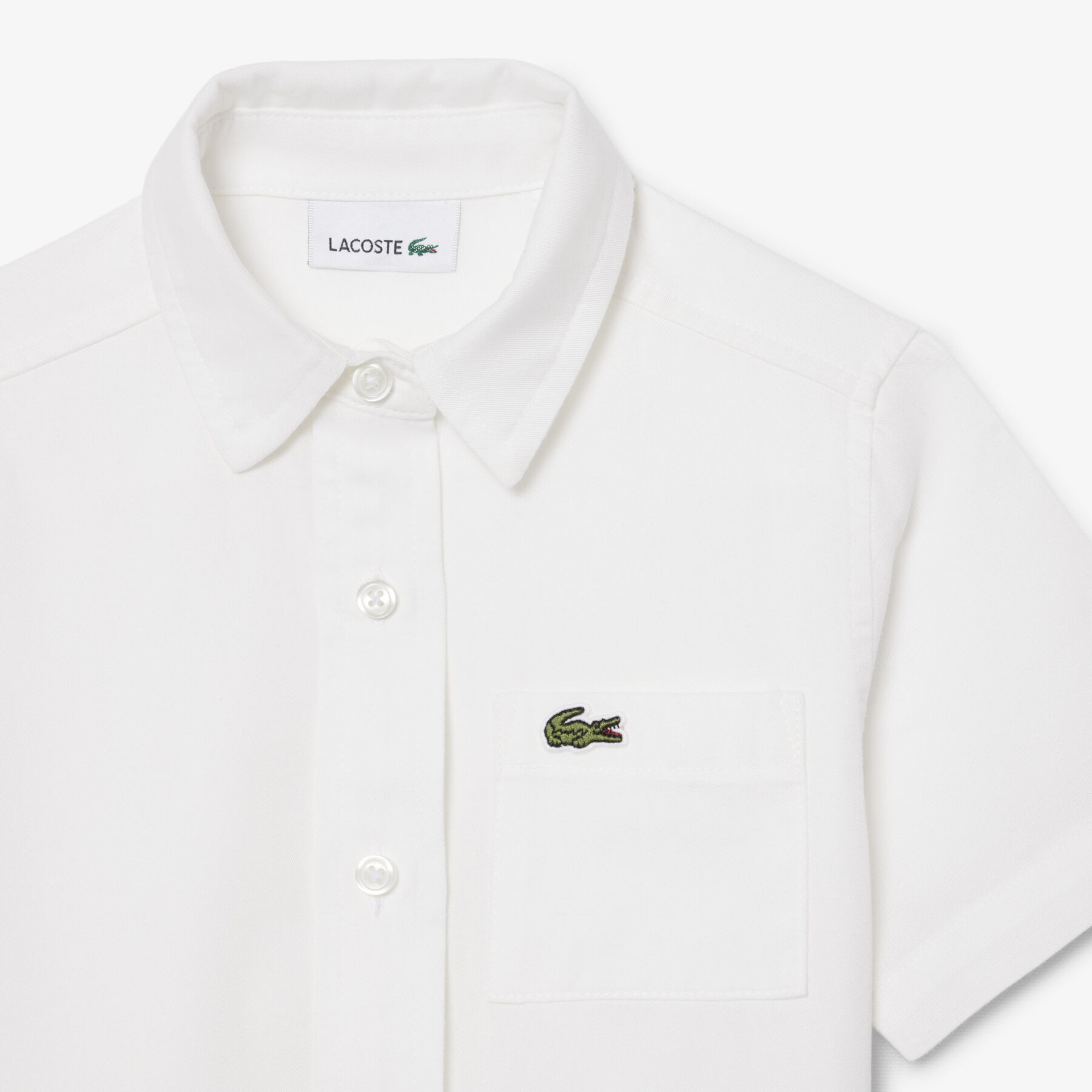lacoste poplin pleat skirt shirt dress