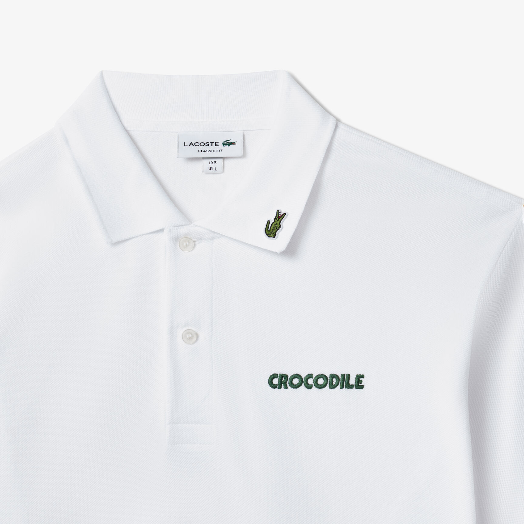 Original L.12.12 Embroidered Slogan Polo Shirt Original L.12.12 Embroidered Slogan Polo Shirt