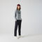 lacoste women s crew neck vintage print lightweight cotton fleece sweatshirt