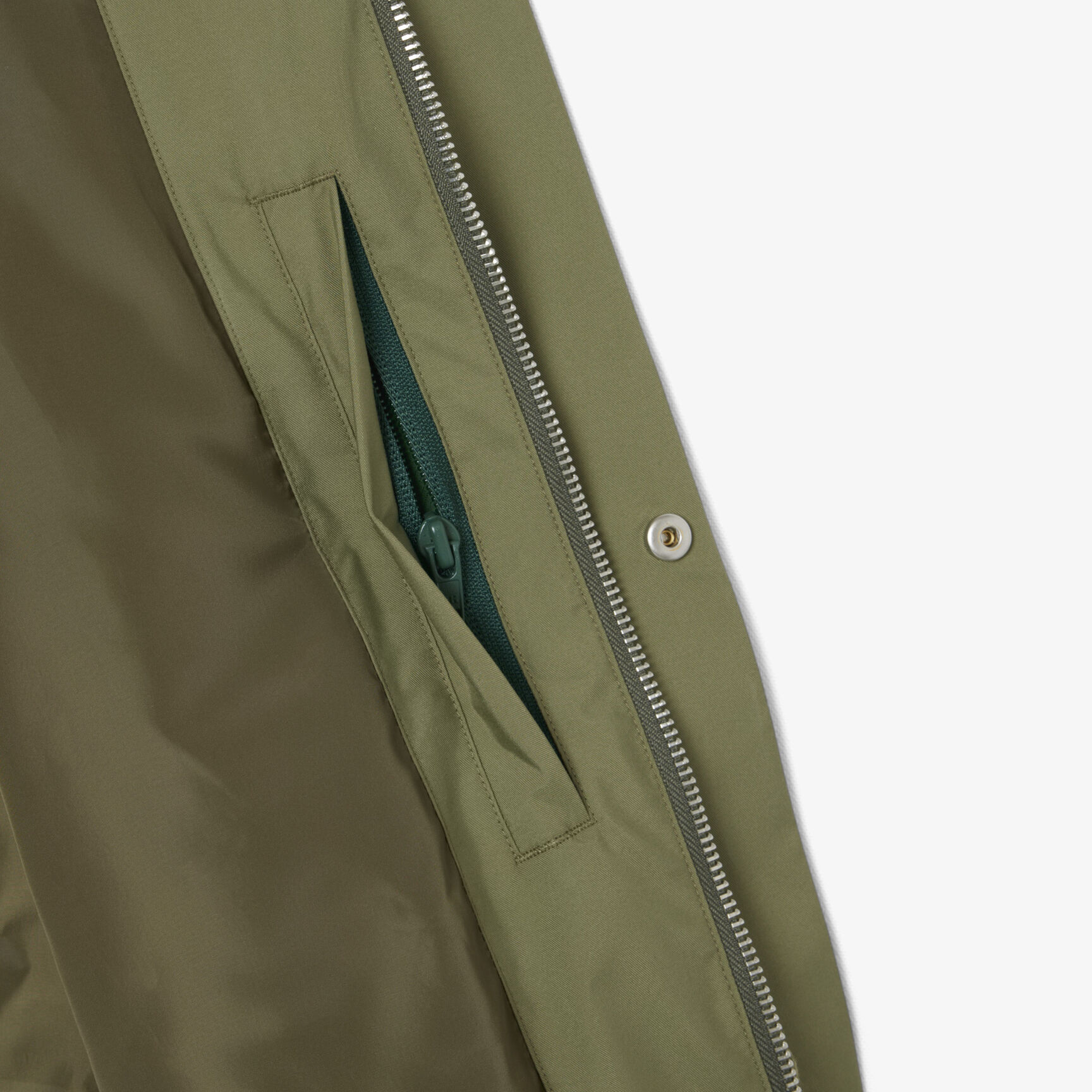 Mid-Length Water-Repellent Windbreaker Jacket
