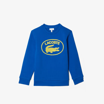 Kids' Lacoste Contrast Branded Color-block Sweatshirt