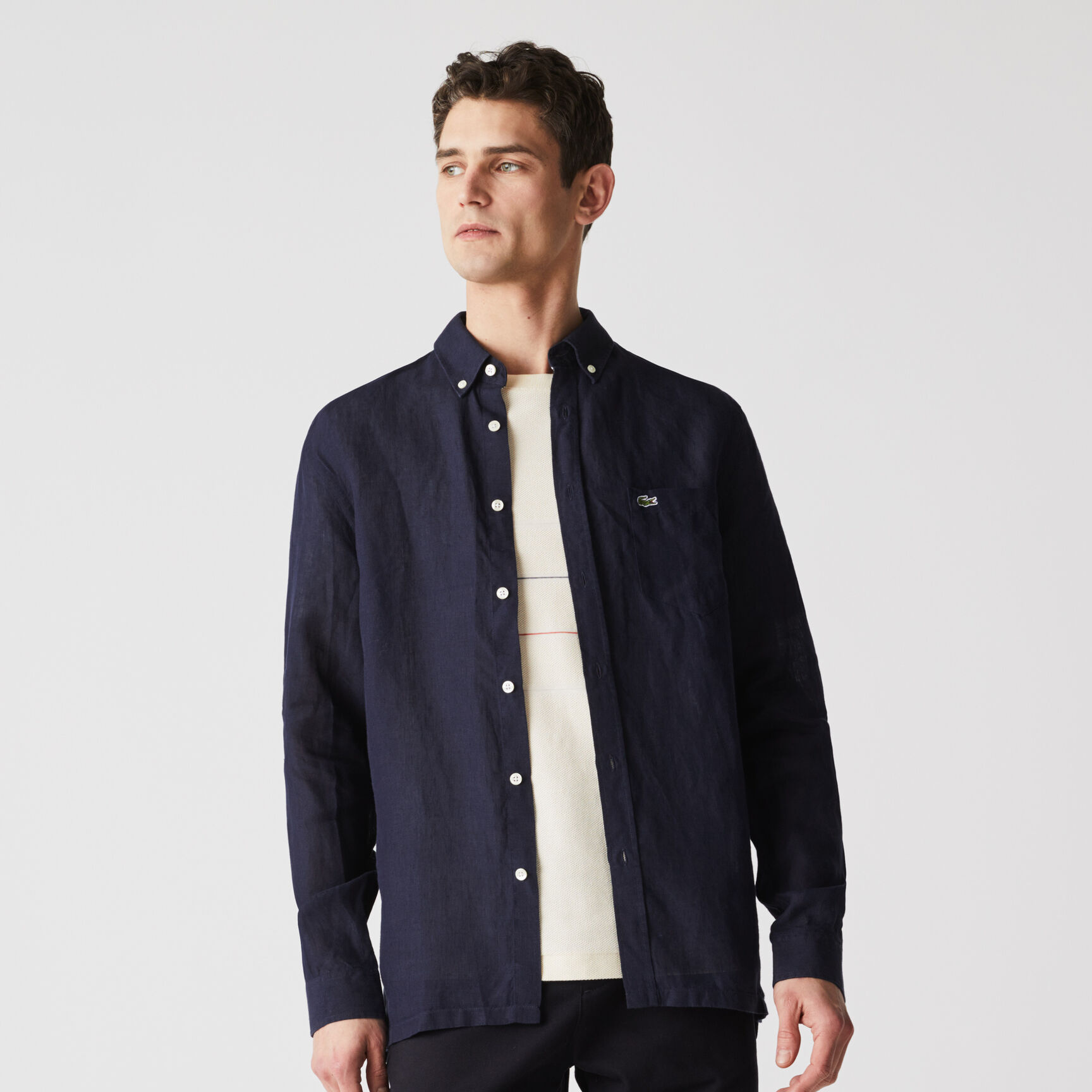 Men's Regular Fit Linen Shirt