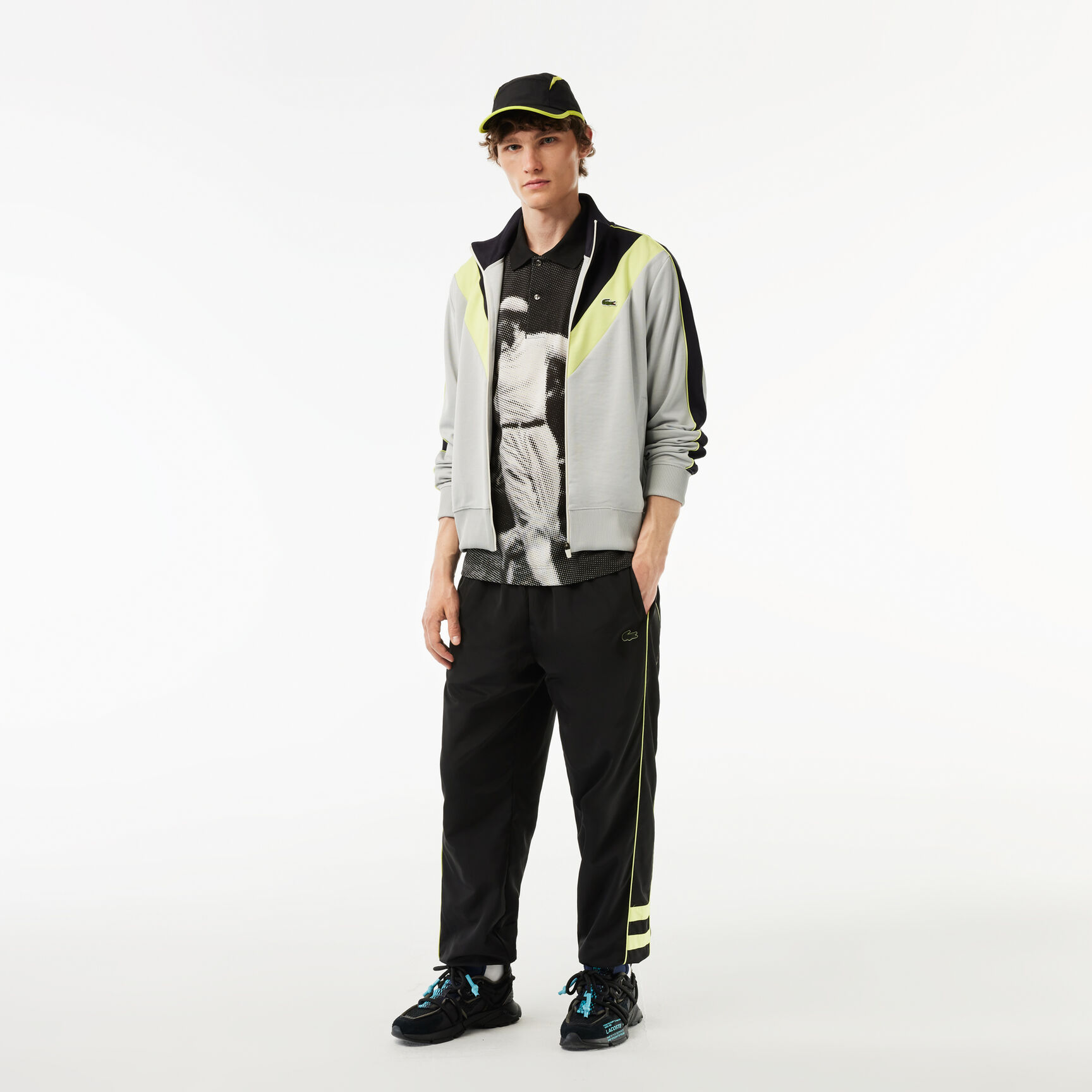 Original L.12.12 Rene Lacoste Print Polo Shirt Original L.12.12 Rene Lacoste Print Polo Shirt