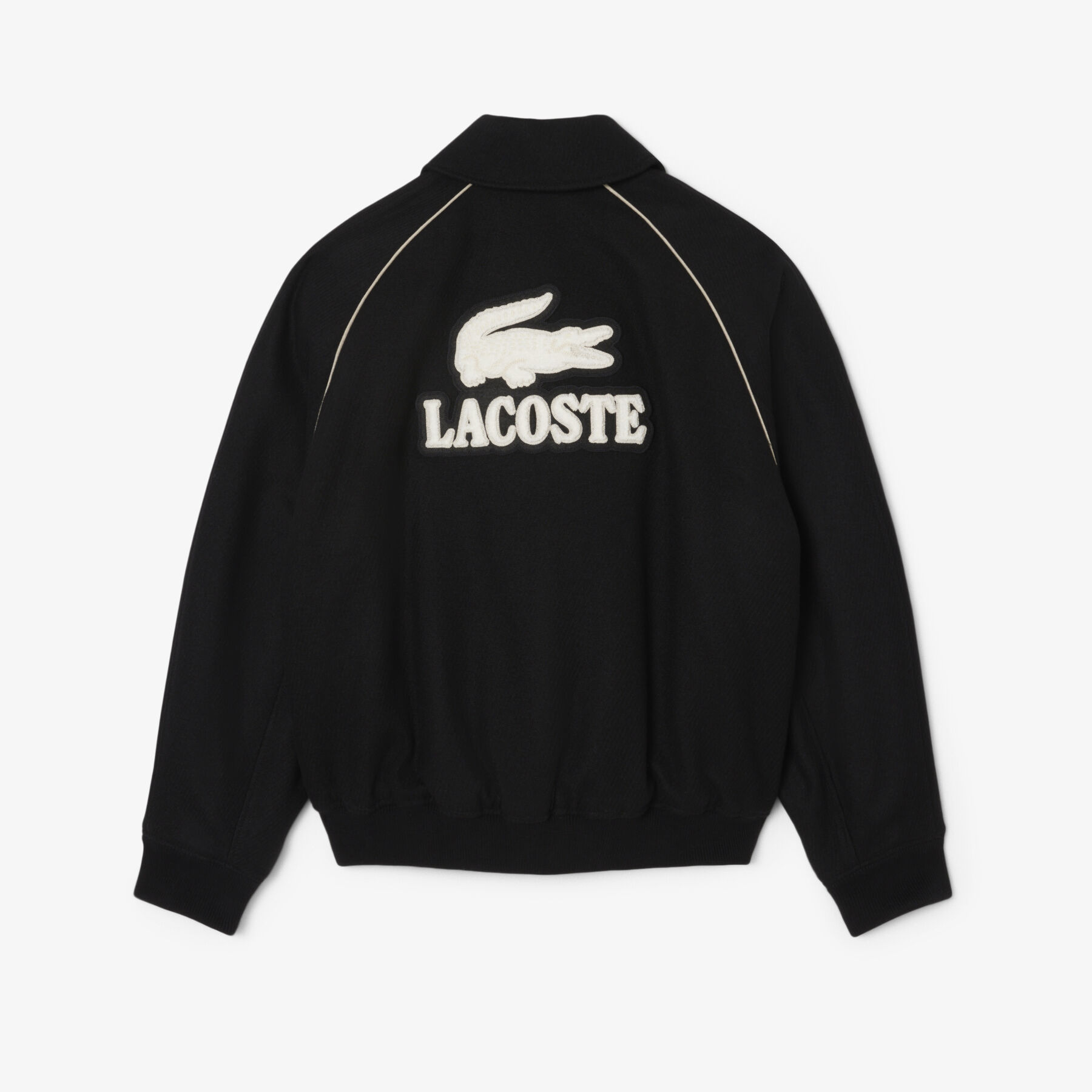Badge Accent Wool Varsity Jacket lacoste badge accent wool varsity jacket