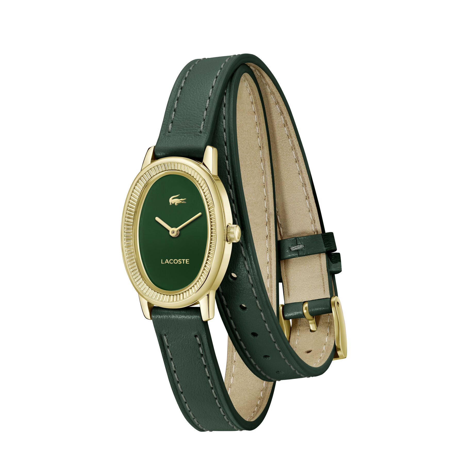lacoste parisienne women s green dial watch