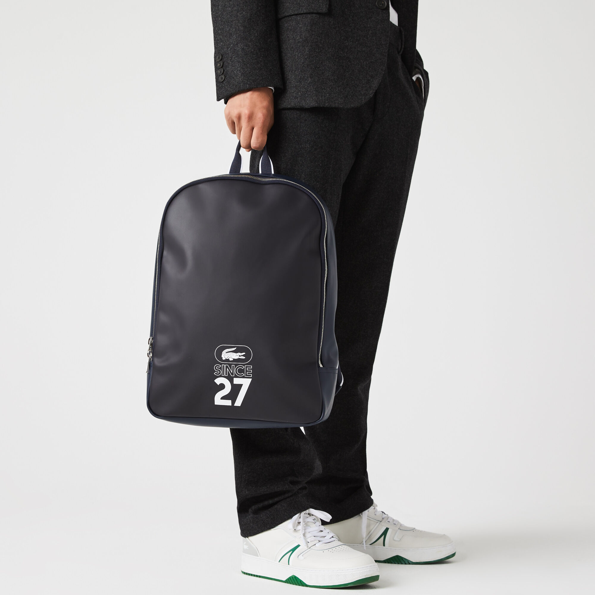 Lacoste canvas backpack top