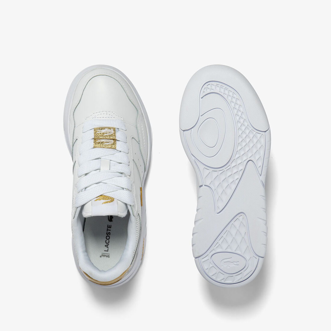 Women's Lacoste Game Advance Luxe Leather Trainers Women's Lacoste Game Advance Luxe Leather Trainers