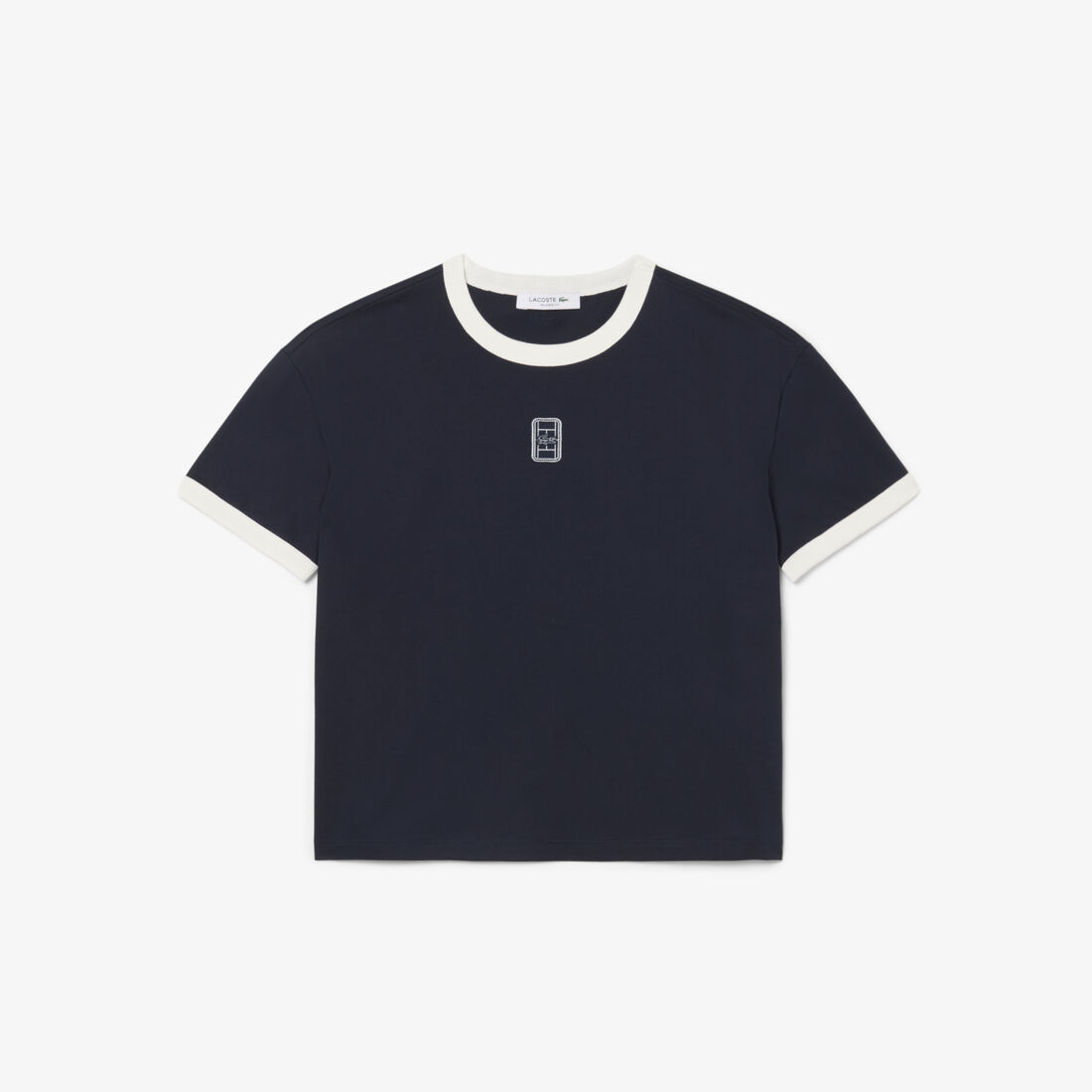 Embroidered Badge Jersey T-shirt lacoste embroidered badge jersey t shirt