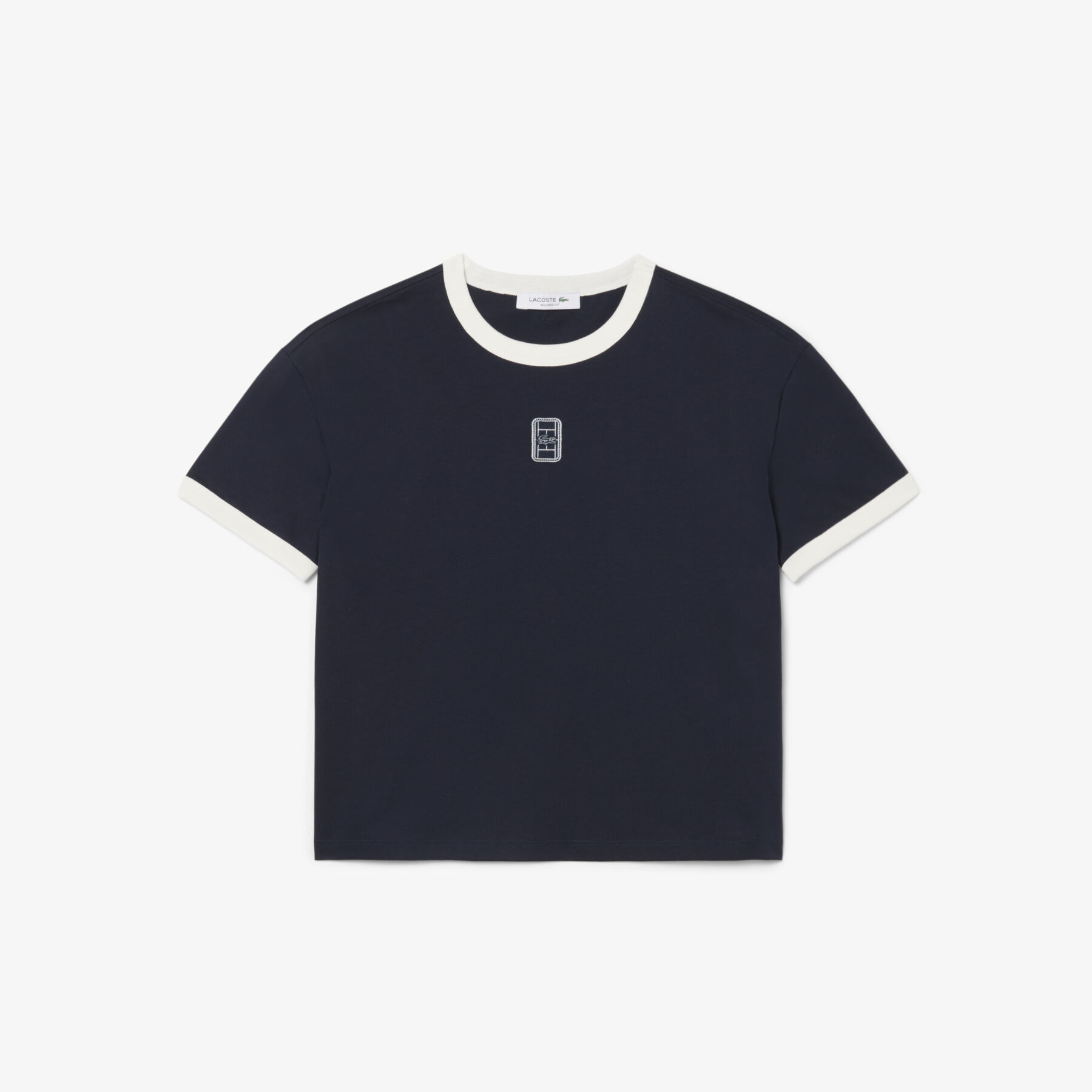 Embroidered Badge Jersey T-shirt lacoste embroidered badge jersey t shirt