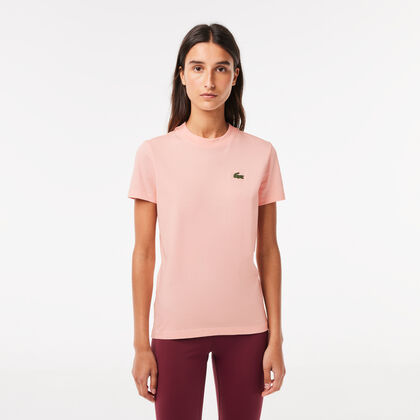 تيشيرت قطن جيرسيه عضوي للنساء من مجموعة Lacoste Sport