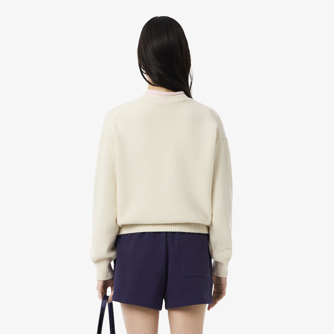 سترة صوفية إنتارسيا ممشطة بشعار الماركة سترة صوفية إنتارسيا ممشطة بشعار الماركة