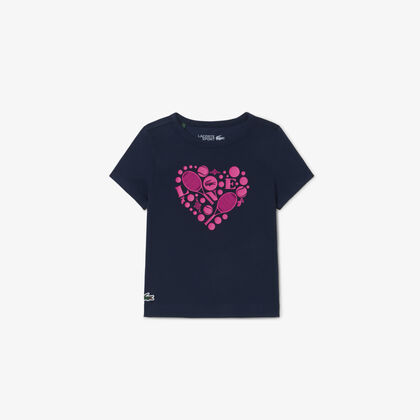 lacoste printed sport t shirt