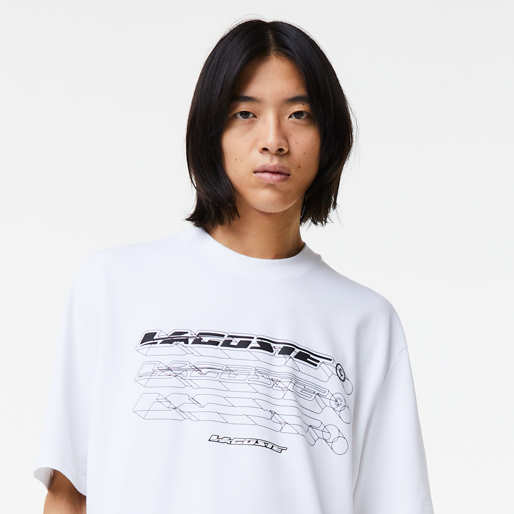Men's Lacoste Loose Fit Organic Cotton Pique T-shirt
