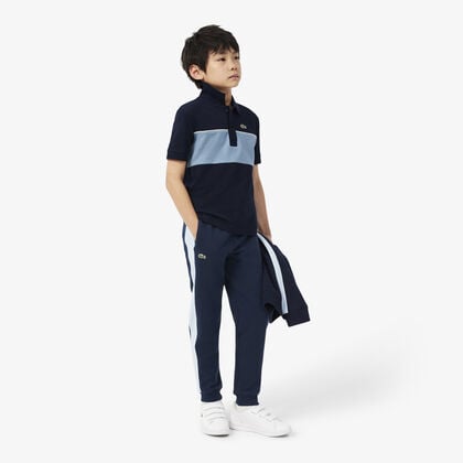 lacoste colour block sweatpants