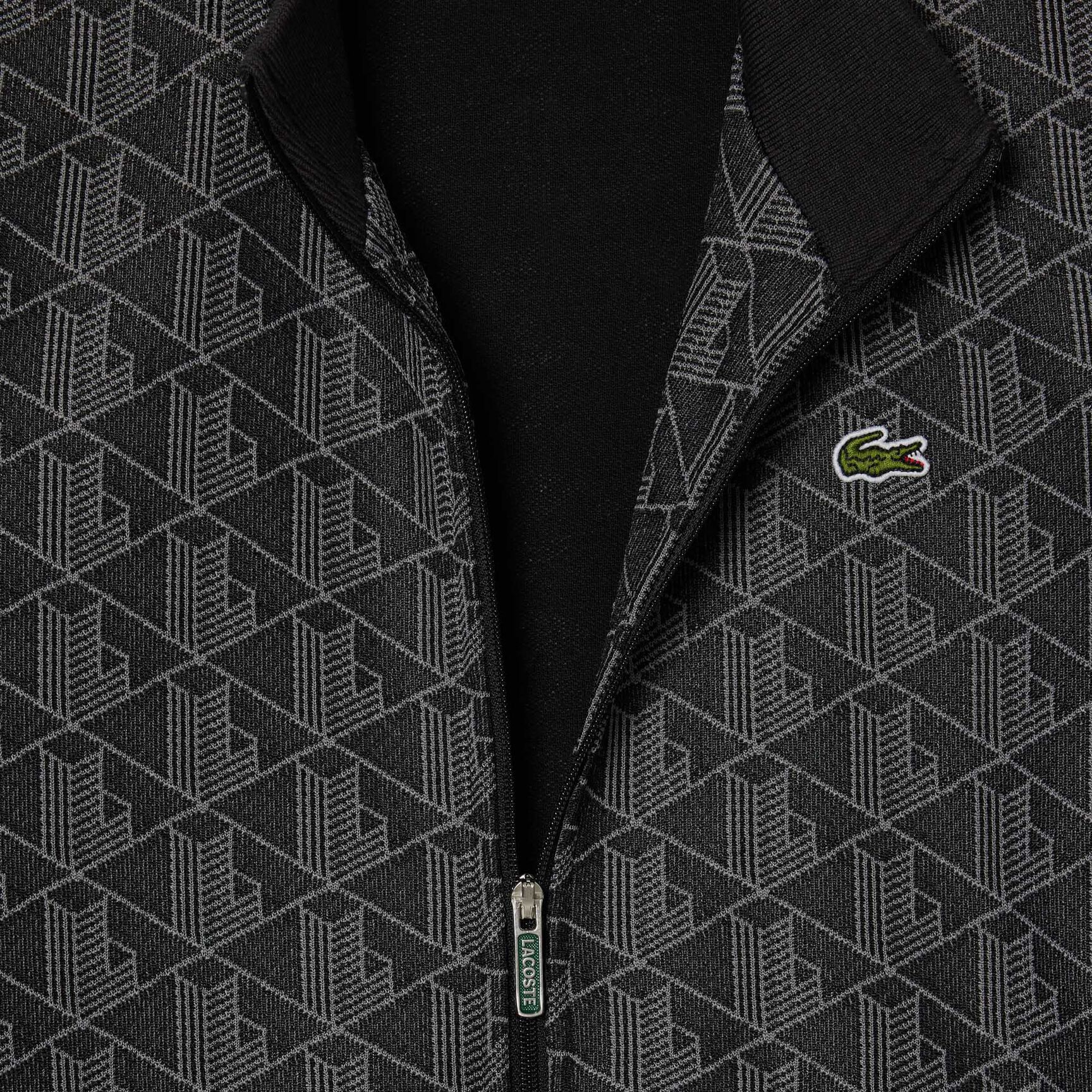 High Neck Zip-Up Paris Monogram Sweatshirt