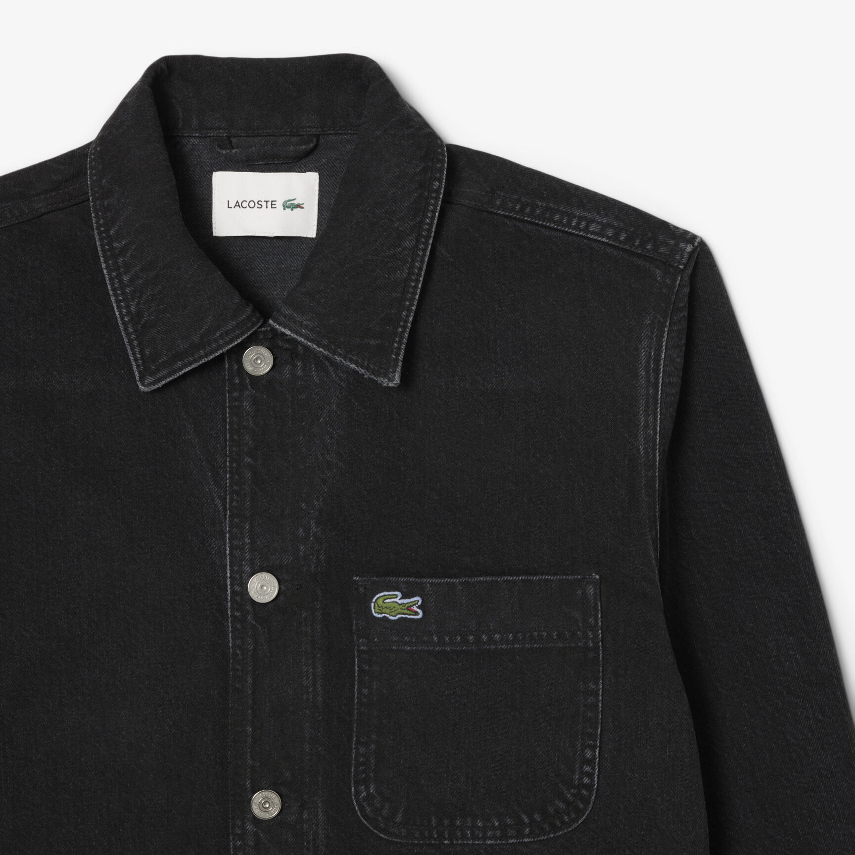 Heavy Cotton Denim Overshirt Jacket