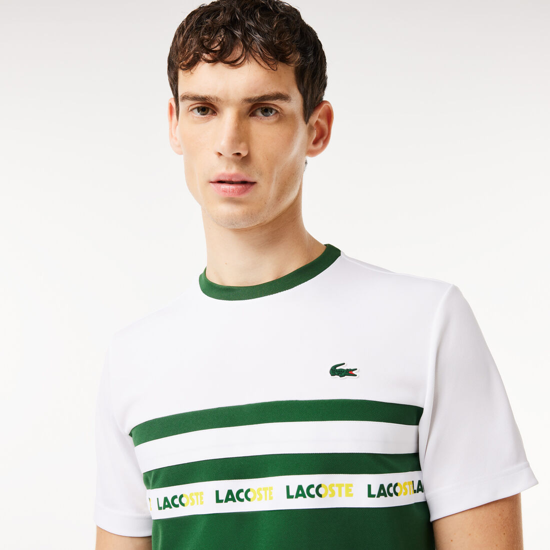 Ultra-Dry Logo Stripe Pique Tennis T-shirt Ultra-Dry Logo Stripe Pique Tennis T-shirt