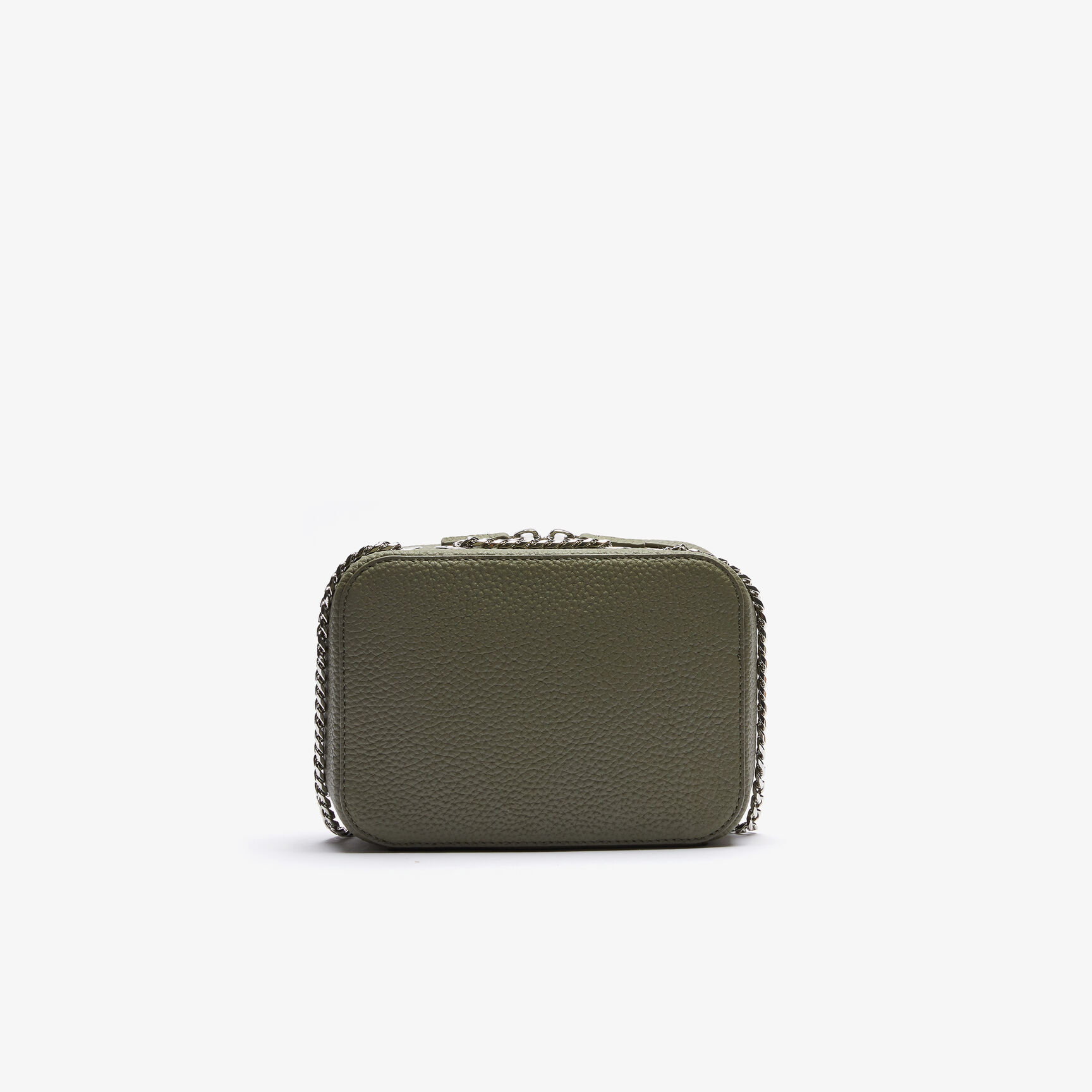 حقيبة كتف بسحاب من الجلد المحبب مجموعة Croco Crew للنساء