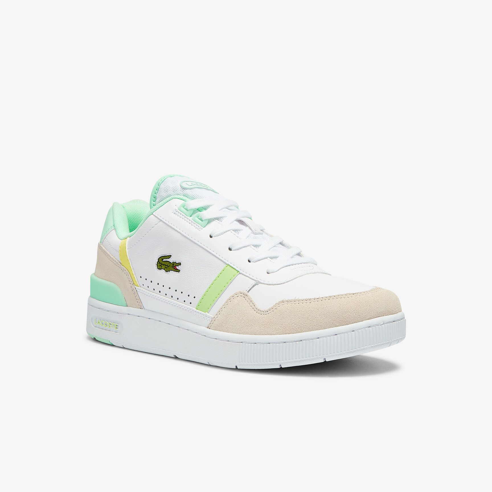 Men's T-Clip Leather Citrus Accent Trainers Men's T-Clip Leather Citrus Accent Trainers