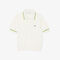 lacoste cropped 3d seamless stretch cotton polo shirt